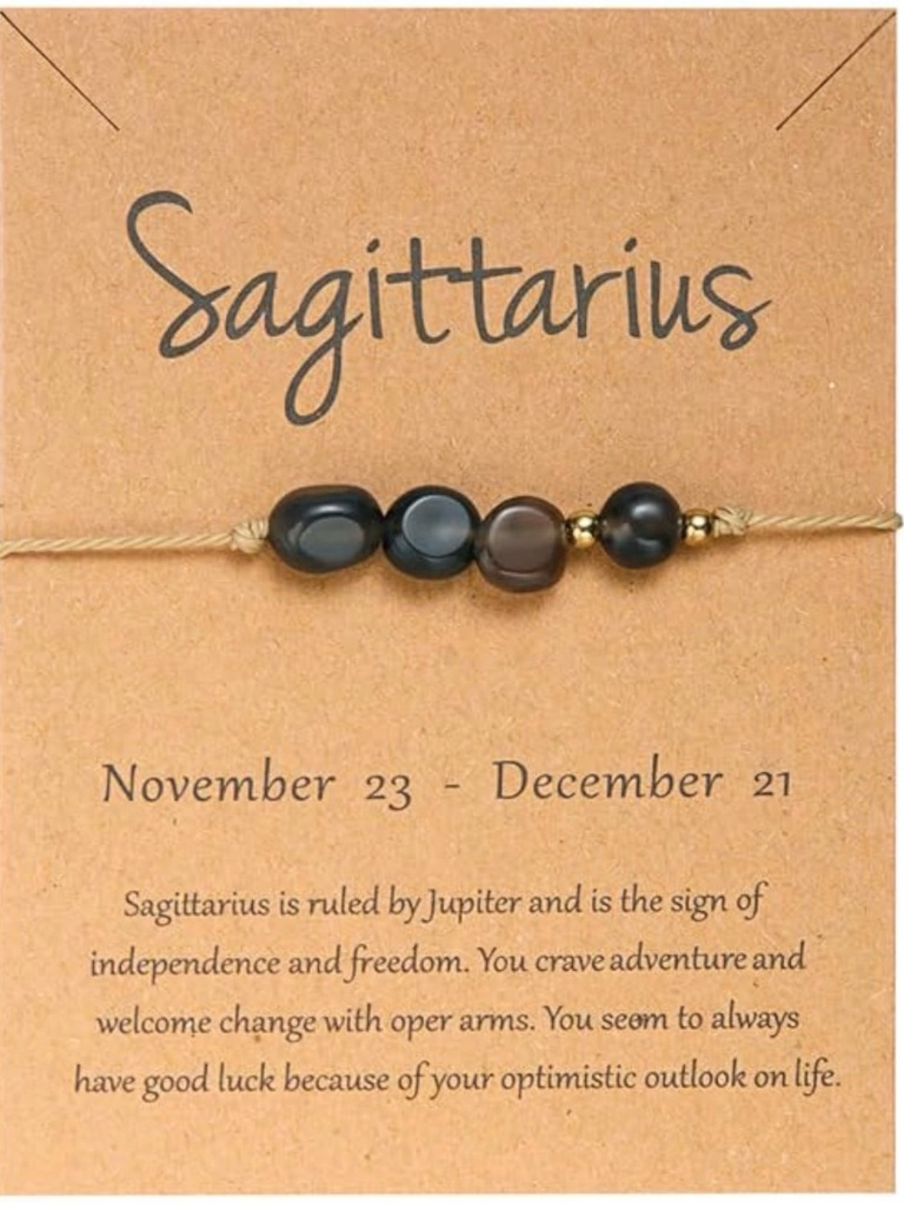 Sagittarius Zodiac Beaded Bracelet ♐️